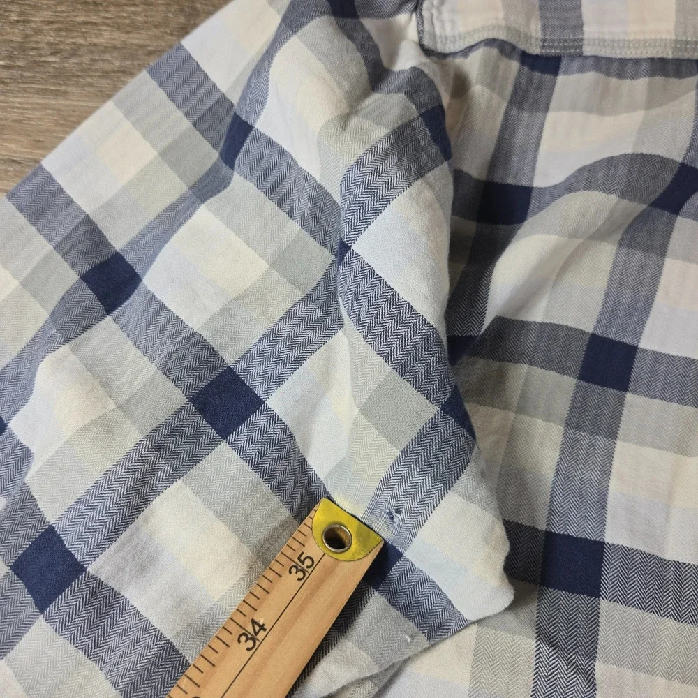 The North Face Flannel Shirt Mens XXL Plaid Cotton Button Down Heavyweight